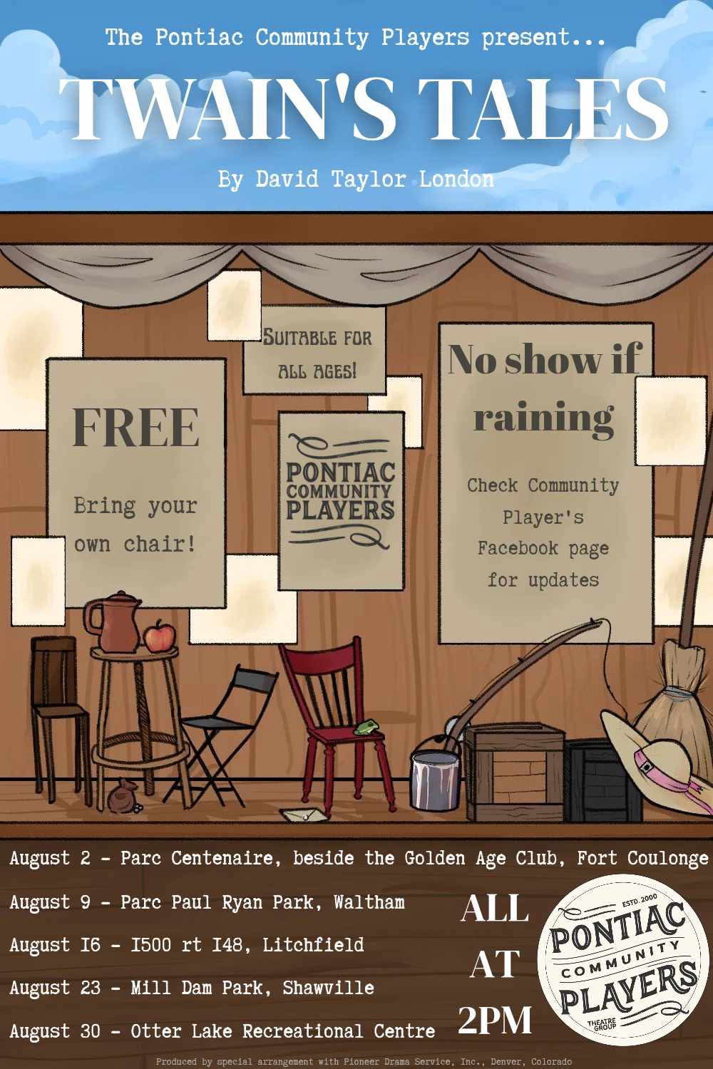 Play in the Park! "Twain's Tales" at Mill Dam Park