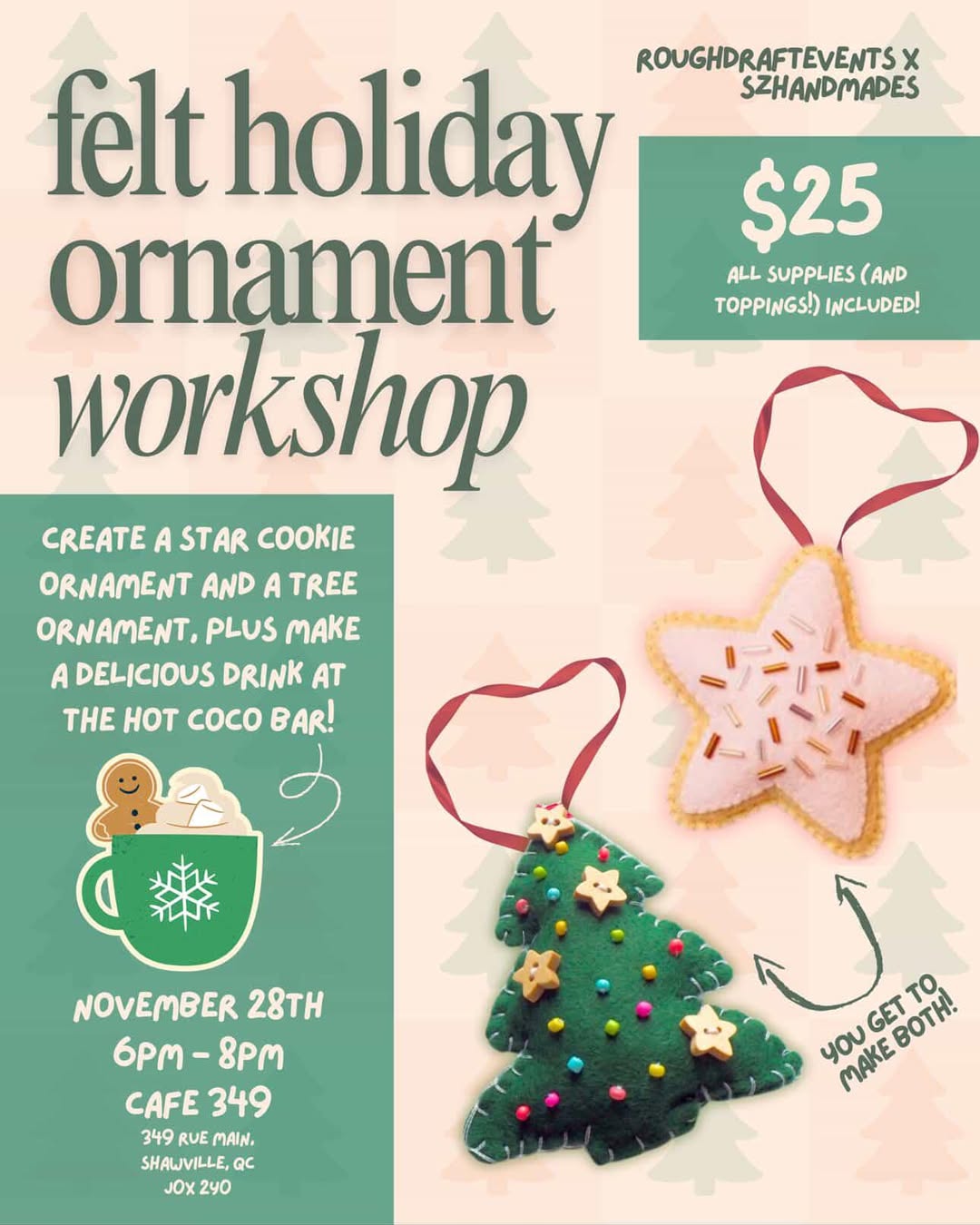 Felt Holiday Ornament Workshop