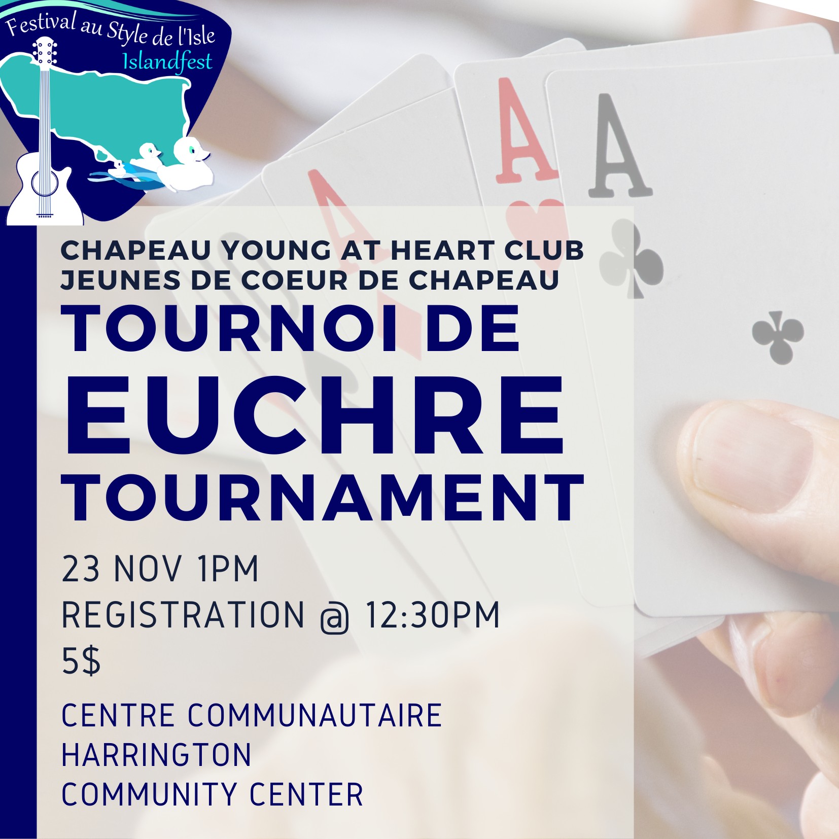 Chapeau Young at Heart Club Euchre Tournament