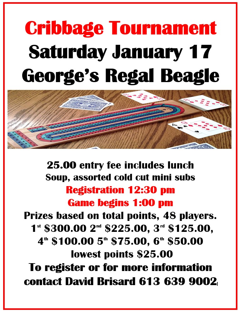 Cribbage Tournament at George’s Regal Beagle