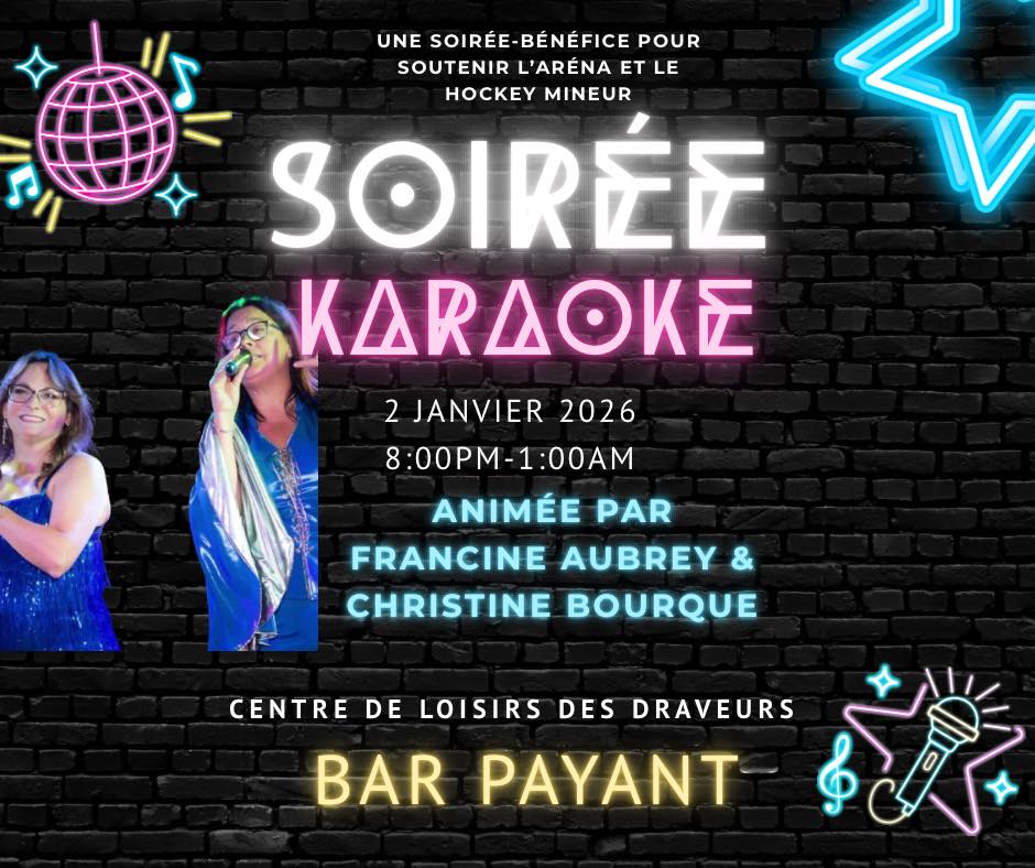 Karaoke Night Fundraiser at the Fort-Coulonge Arena