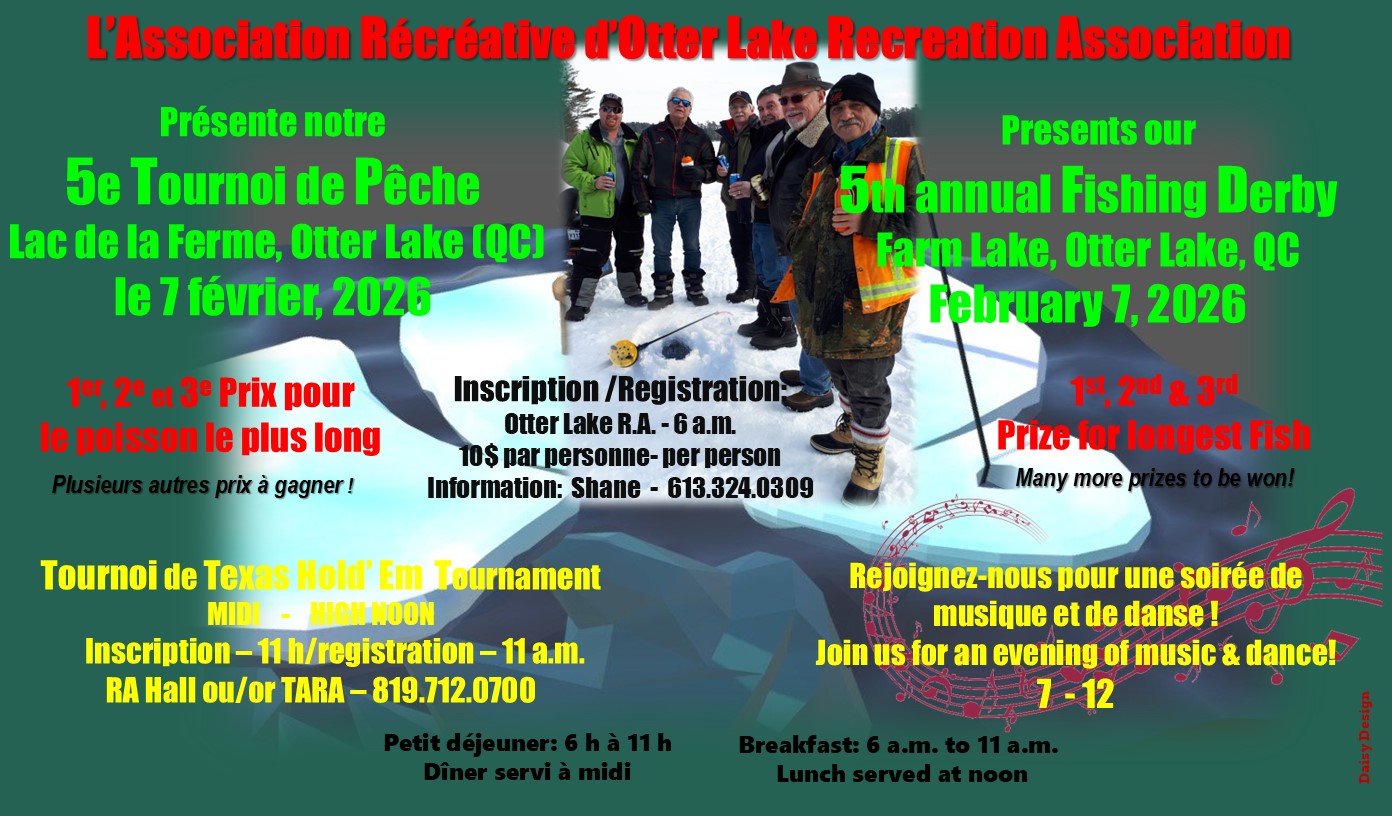5th Annual Otter Lake RA Fishing Derby & Dance