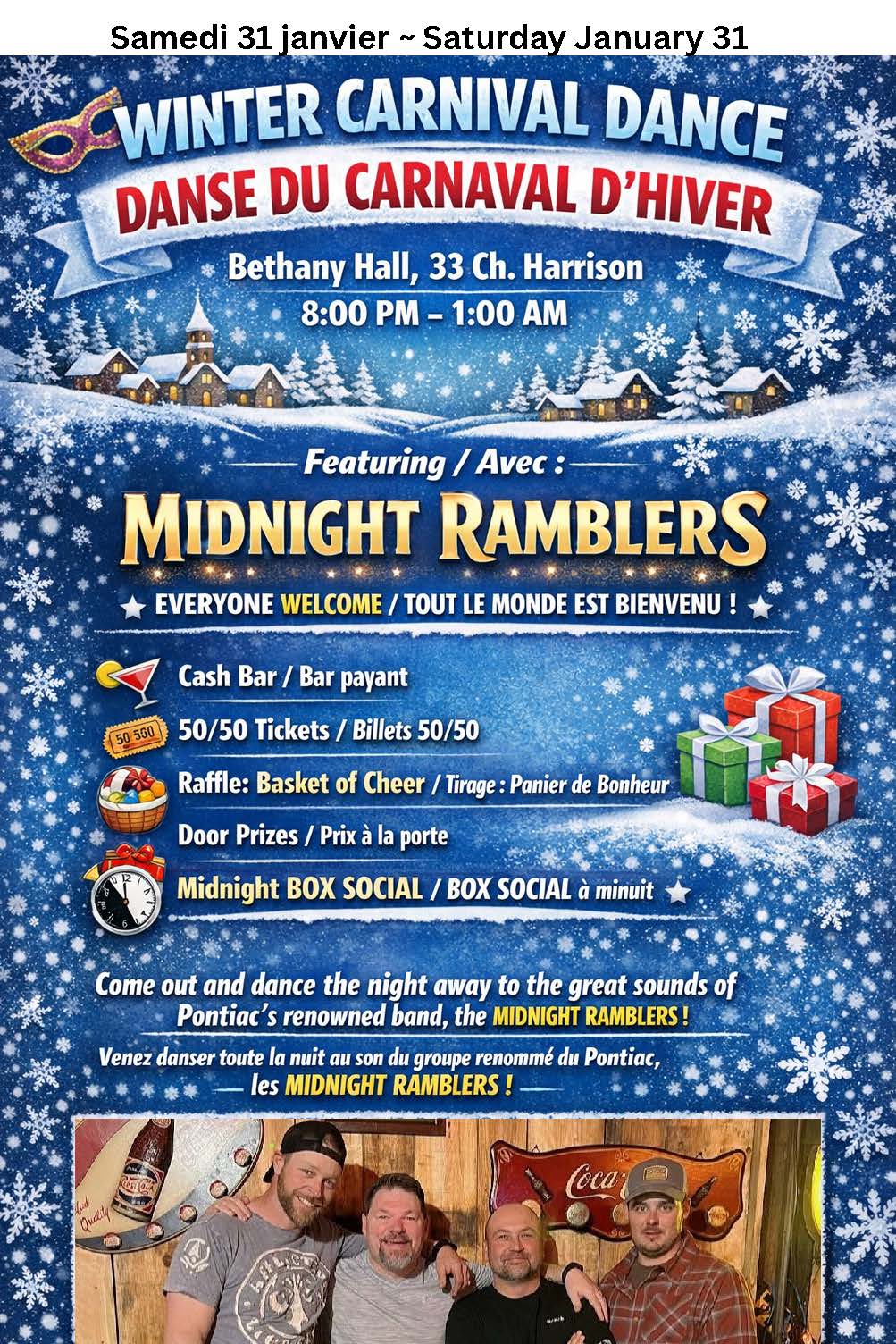 Alleyn-et-Cawood Winter Carnival Dance