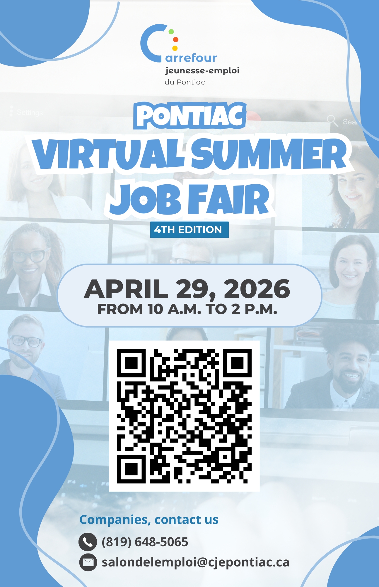 Carrefour jeunesse-emploi Virtual summer job fair