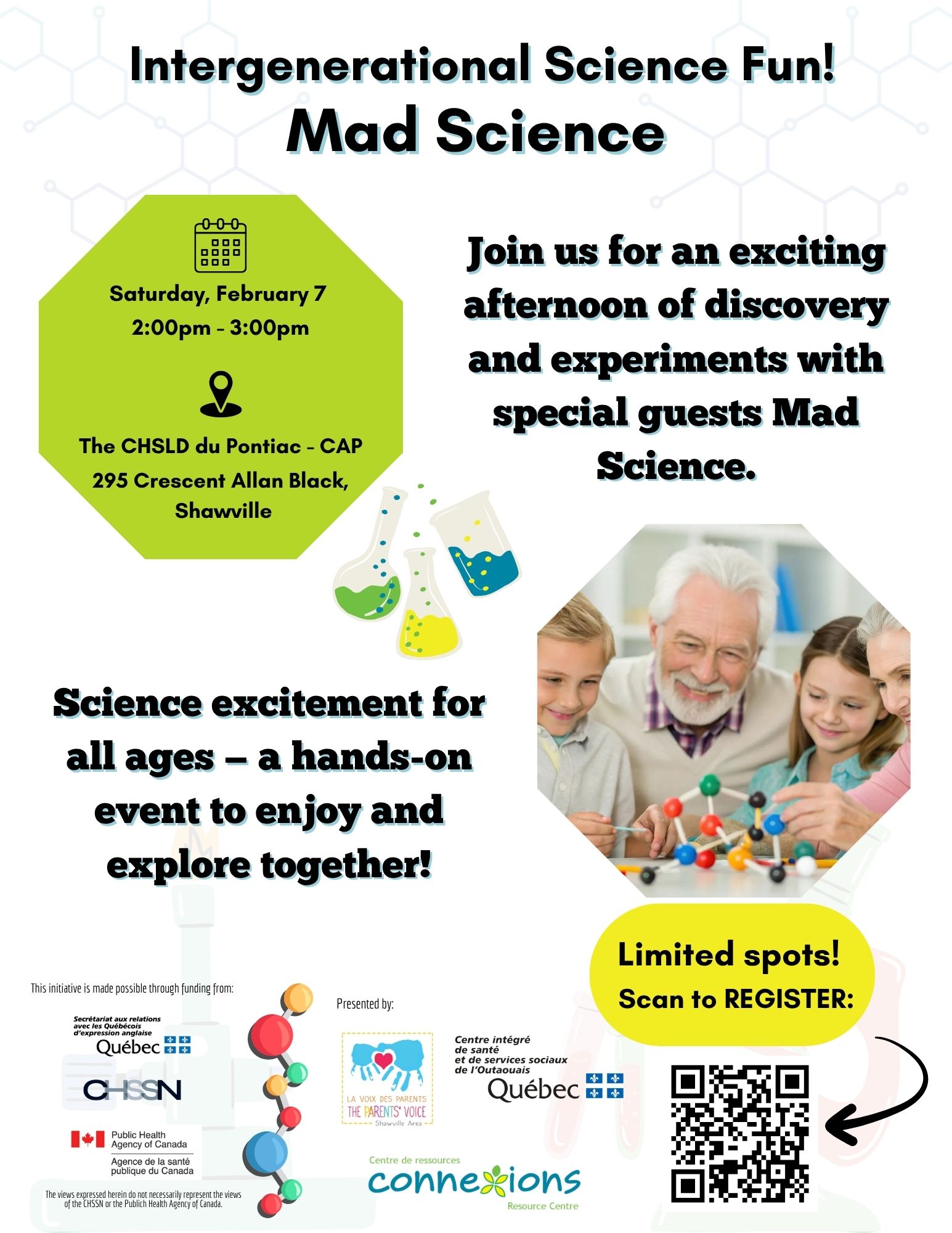 Intergenerational Event – Mad Science – Shawville