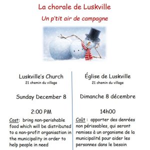 "Un p'tit air de campagne" Luskville choir concert