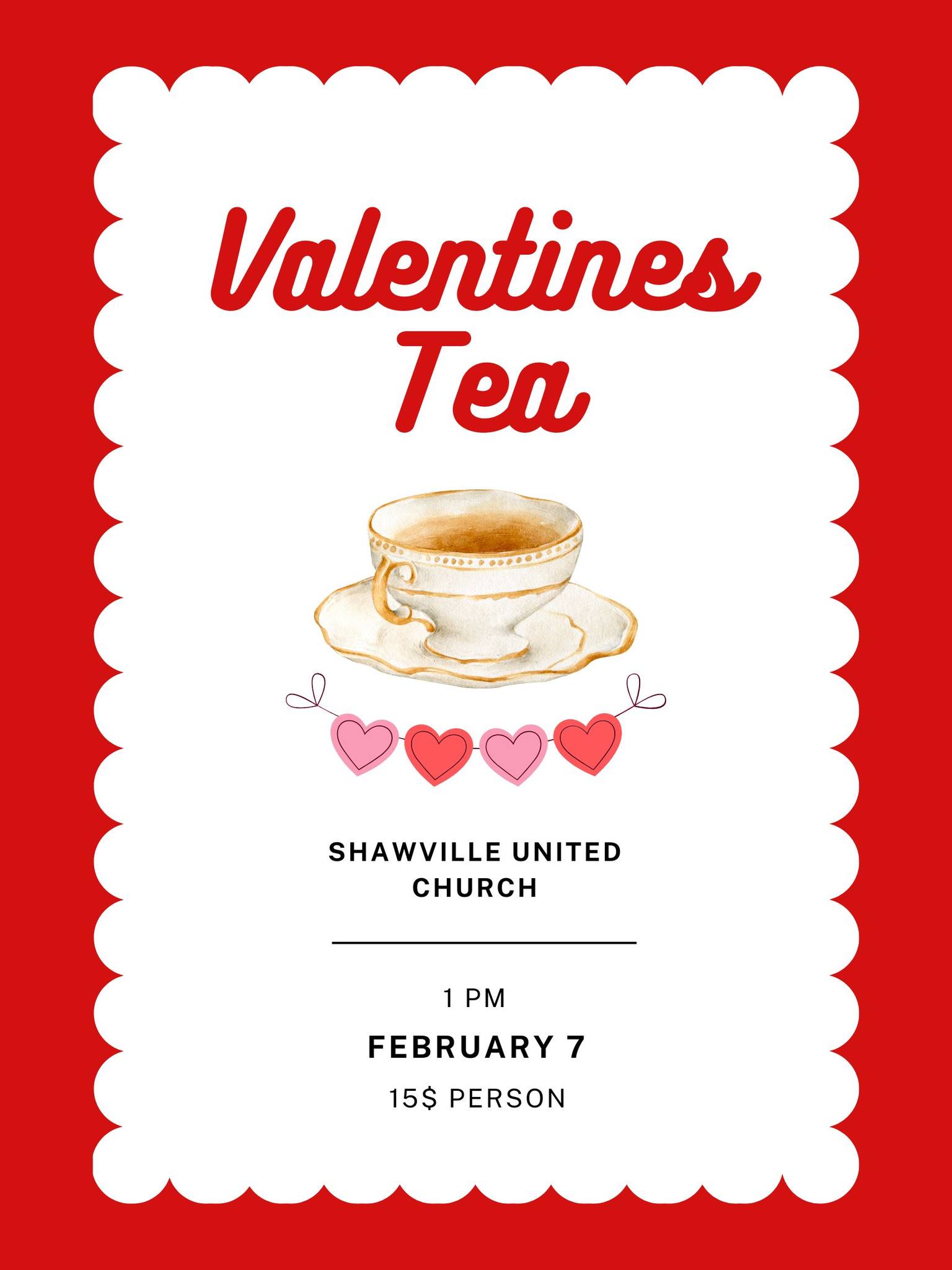 Shawville United Church Valentines Tea