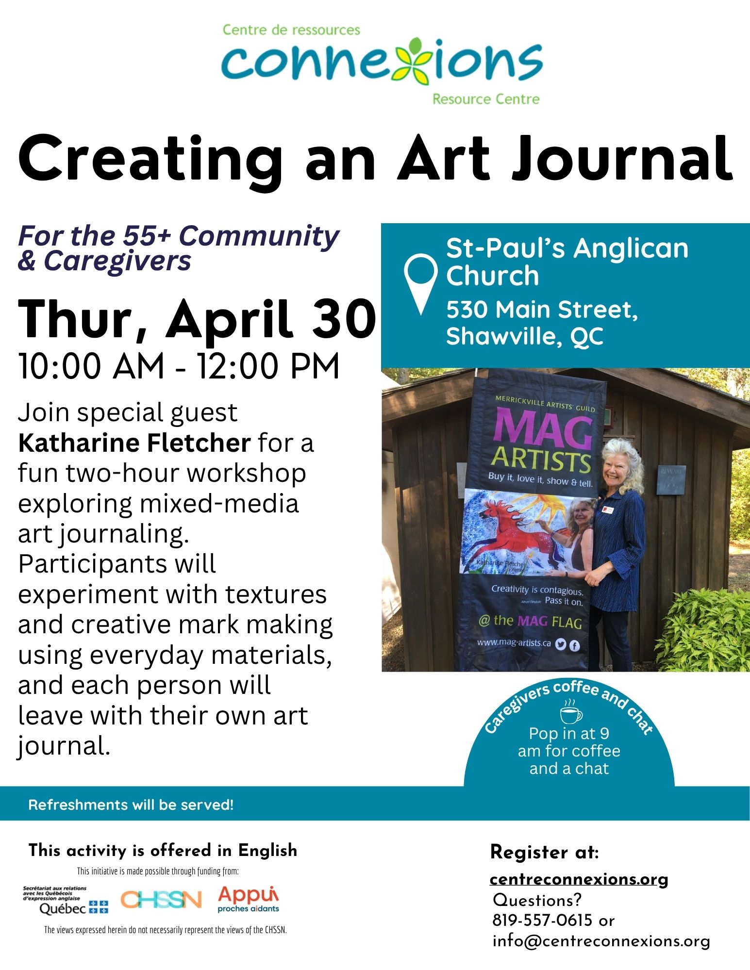 Connexions Info Session: Creating an Art Journal - Shawville