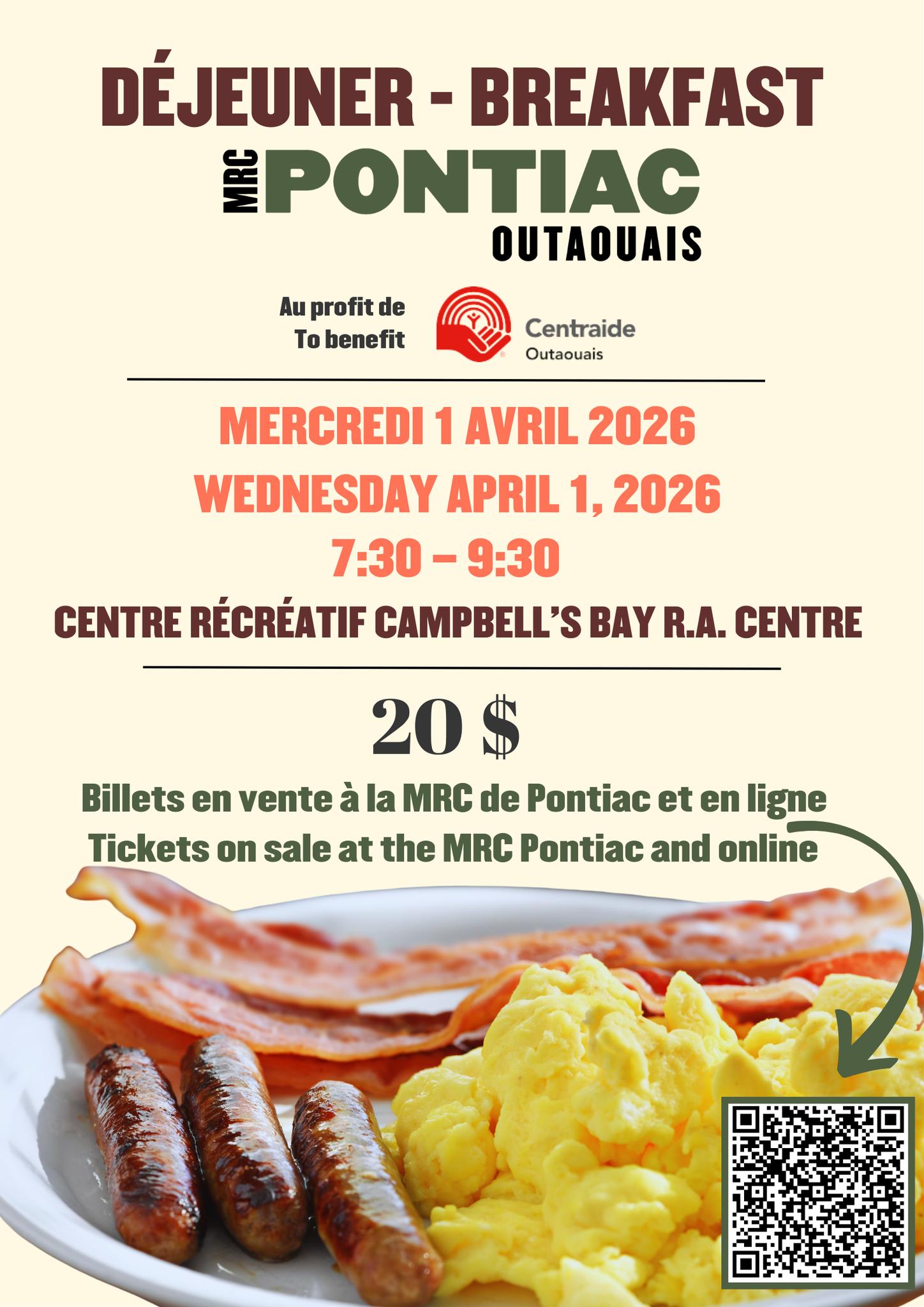 MRC Pontiac Centraide Breakfast - Campbell's Bay