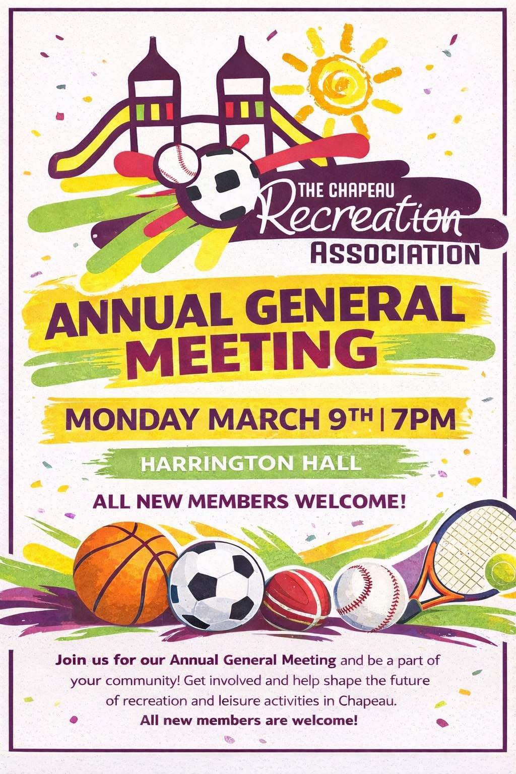 Chapeau Recreation Association AGM