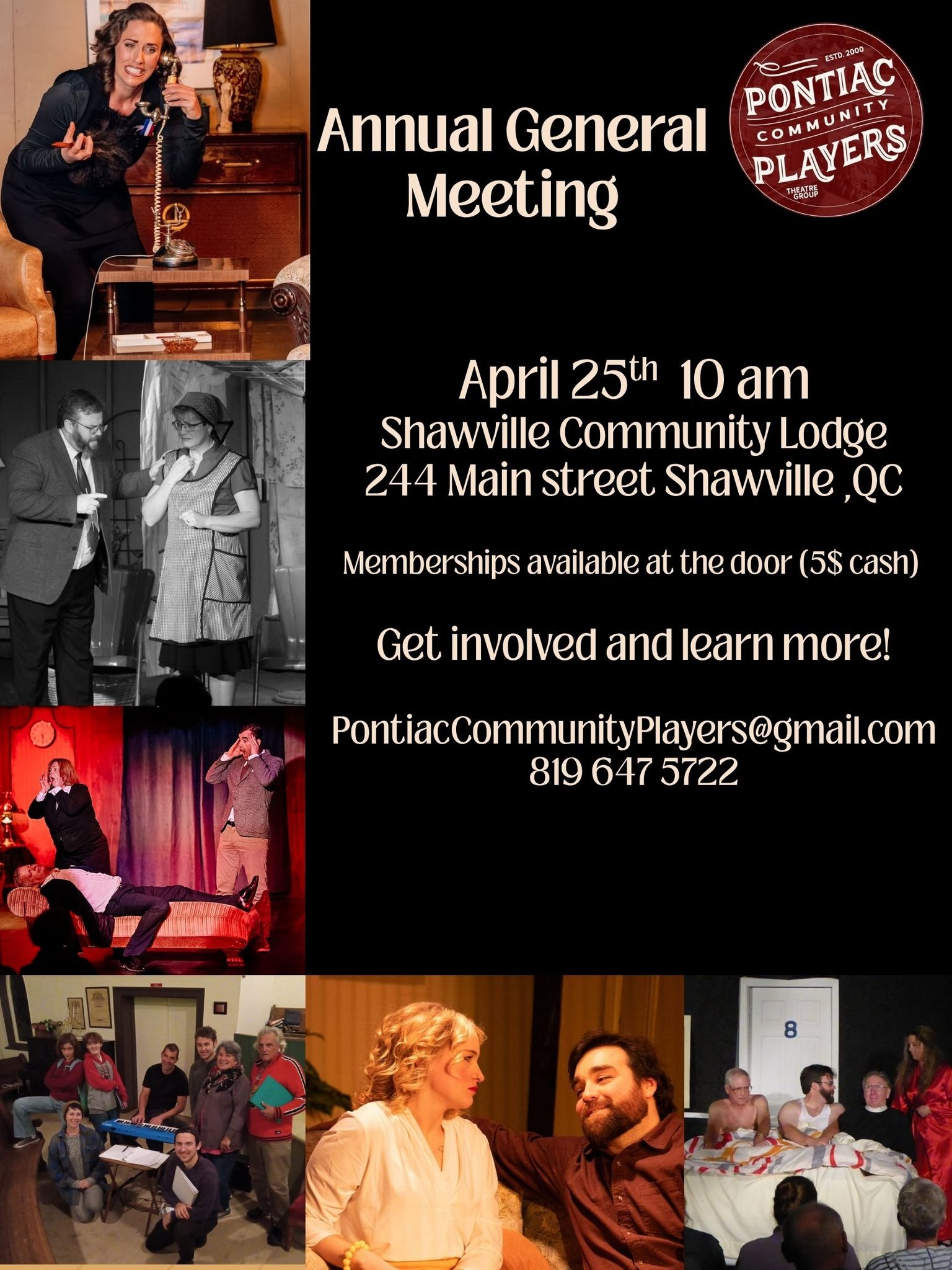 Pontiac Community Players AGM - Shawville