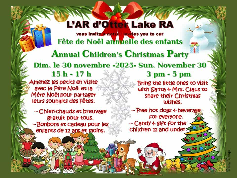 Otter Lake RA’s Annual Children’s Christmas Party