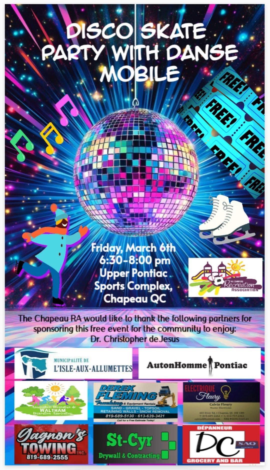 Disco Skate Party with Danse Mobile - Chapeau