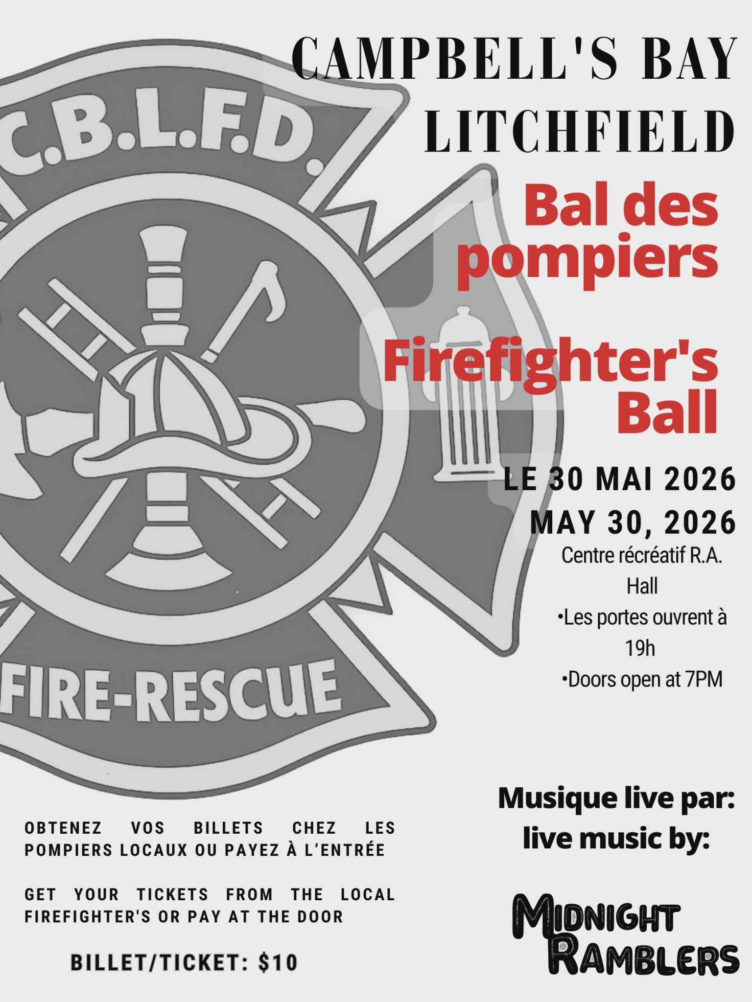 Campbell's Bay-Litchfield Firefighter's Ball