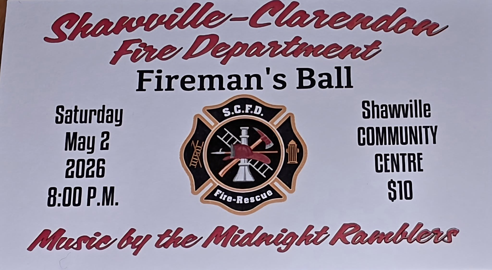 Shawville-Clarendon Fire Department’s Annual Fireman’s Ball