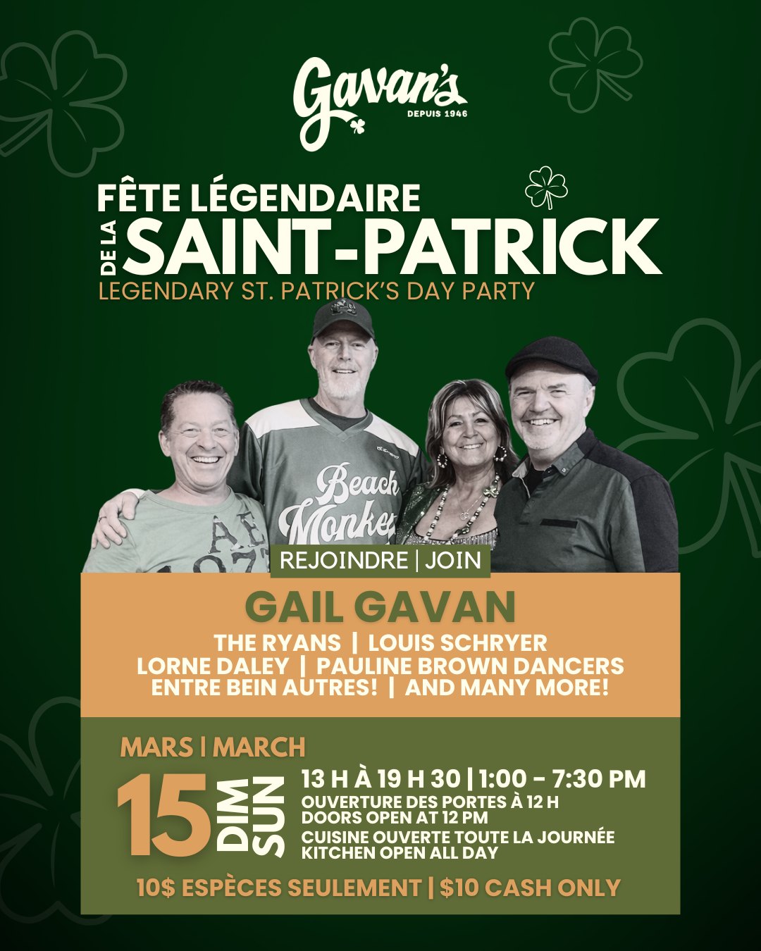 Legendary St. Patrick’s Day Party at Gavan's