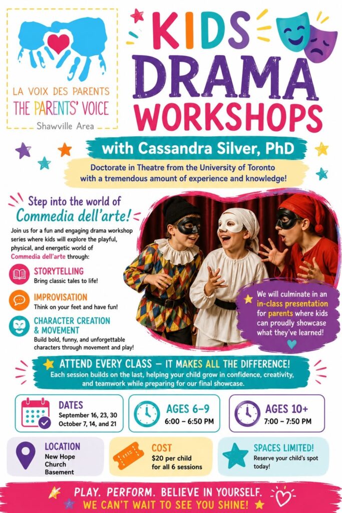 Kids Drama Workshops with Cassandra Silver