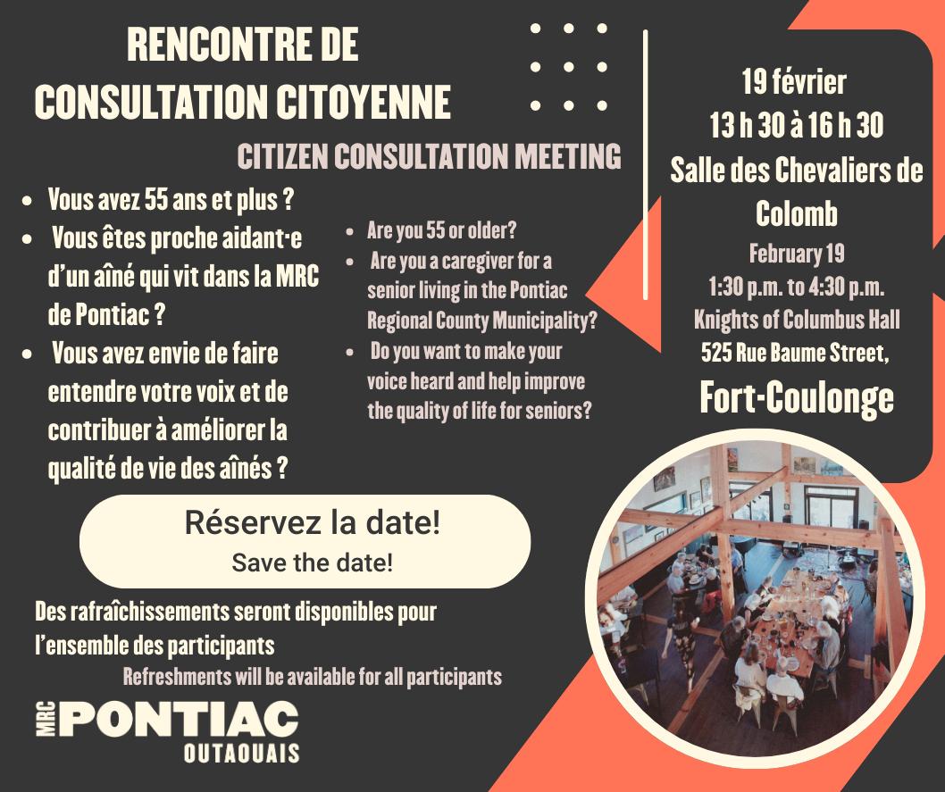 Seniors Policy Consultation - Fort-Coulonge