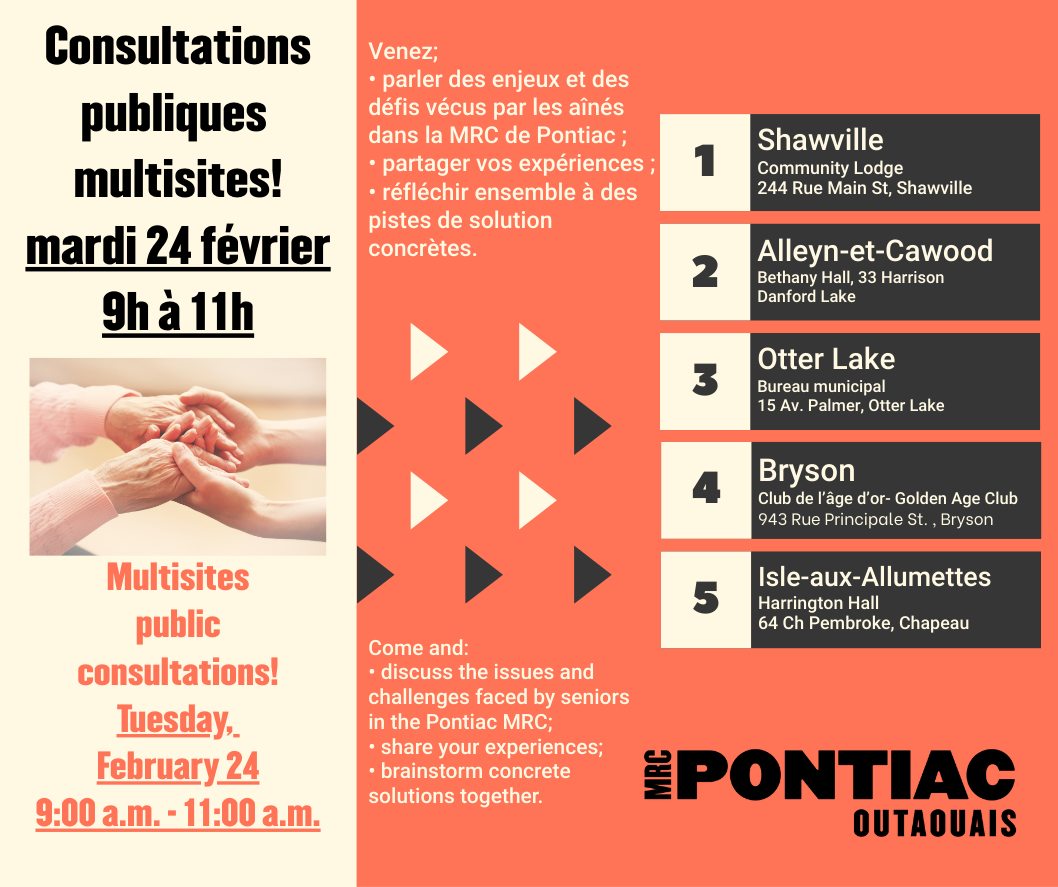 Seniors Policy Consultations, continued