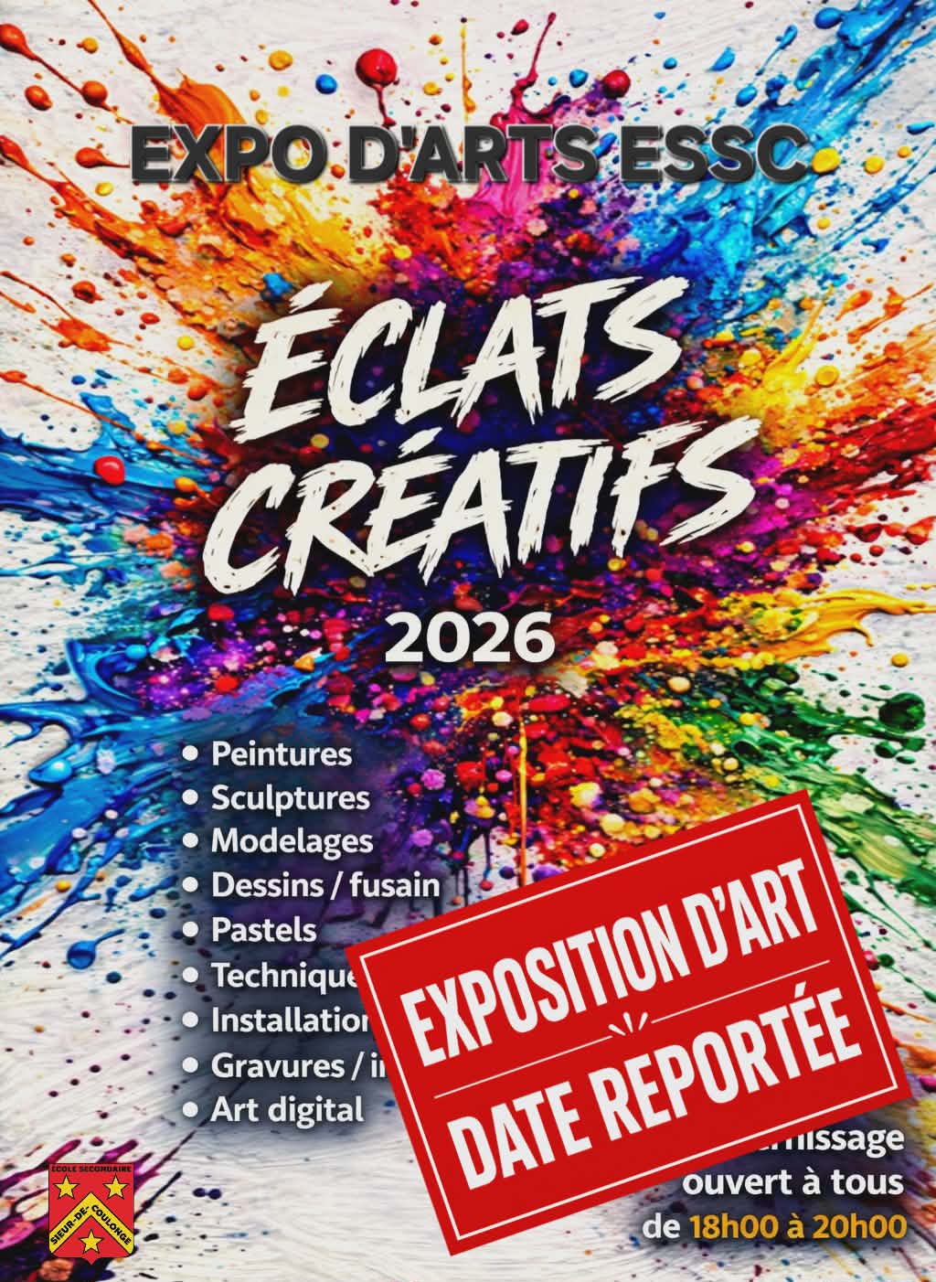 The ESSC Art Exhibition – New Date