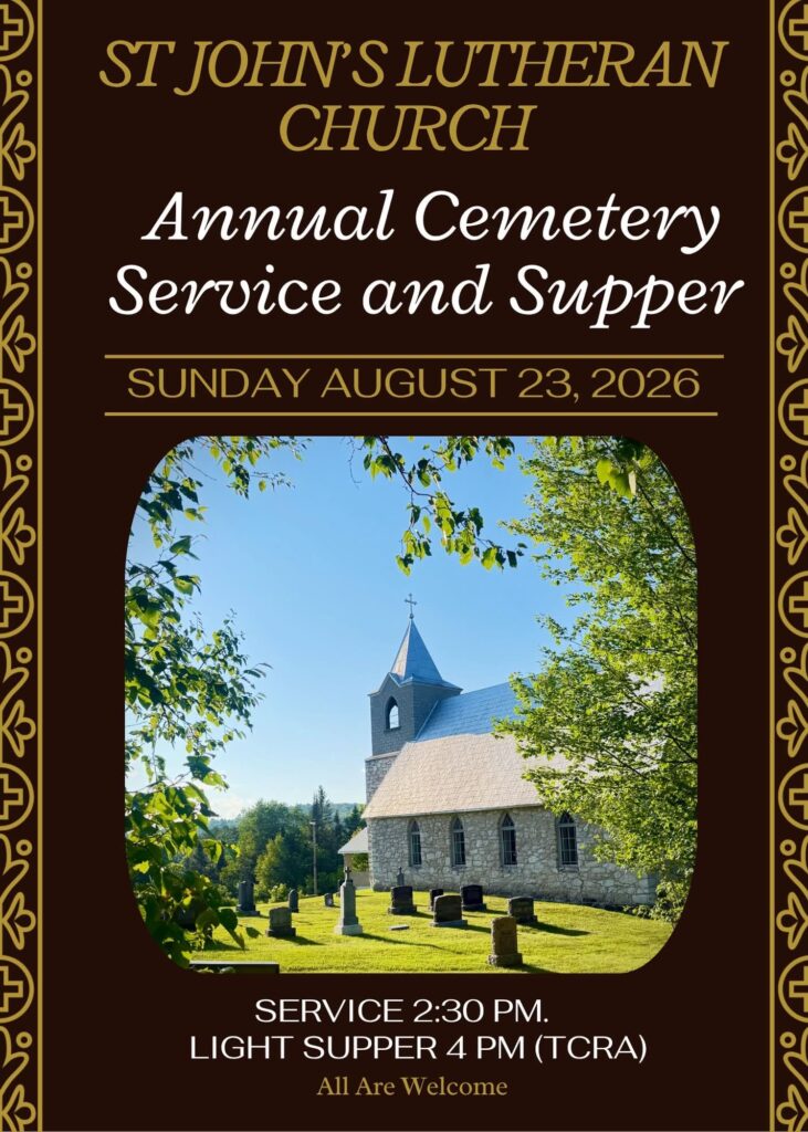 Service commémoratif et souper de l'Église luthérienne St. John's