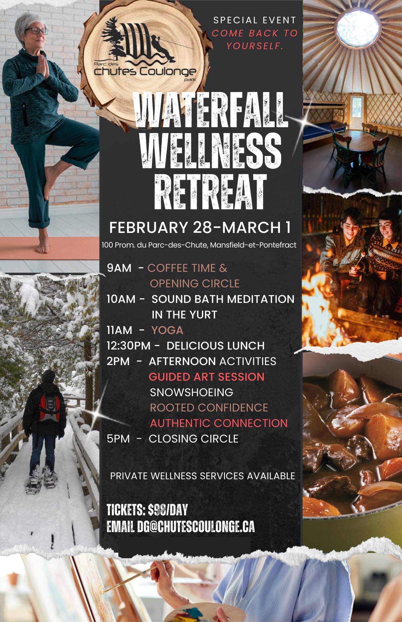 Chutes Coulonge Waterfall & Wellness Retreat