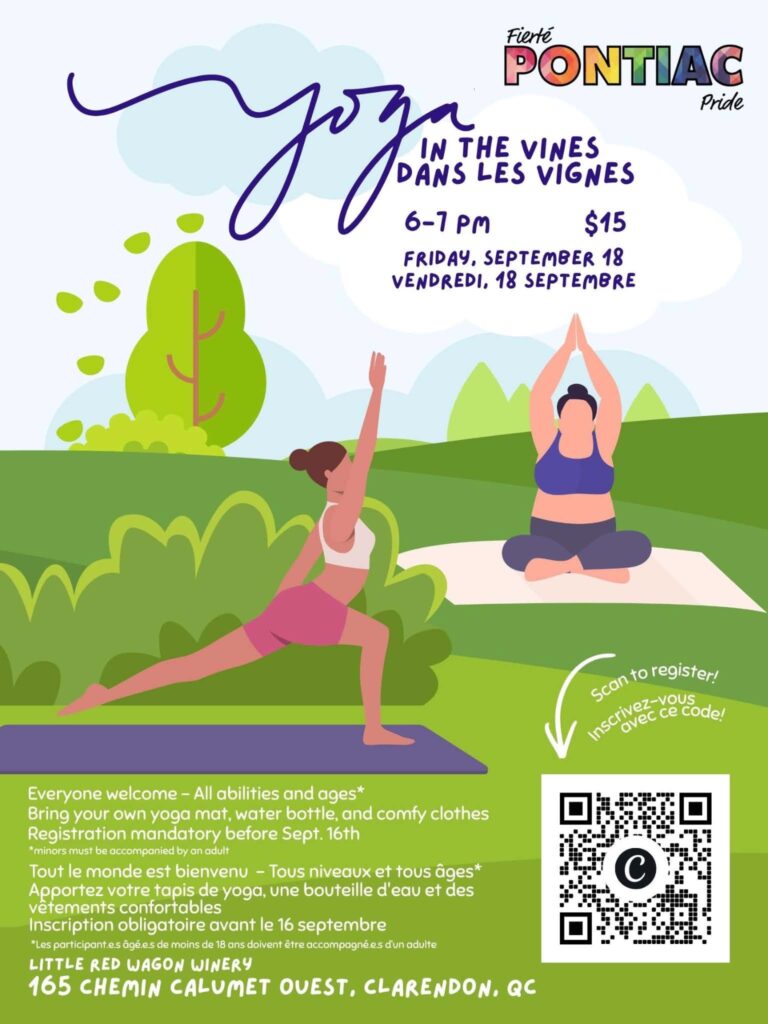 Pontiac Pride presents “Yoga in the Vines”