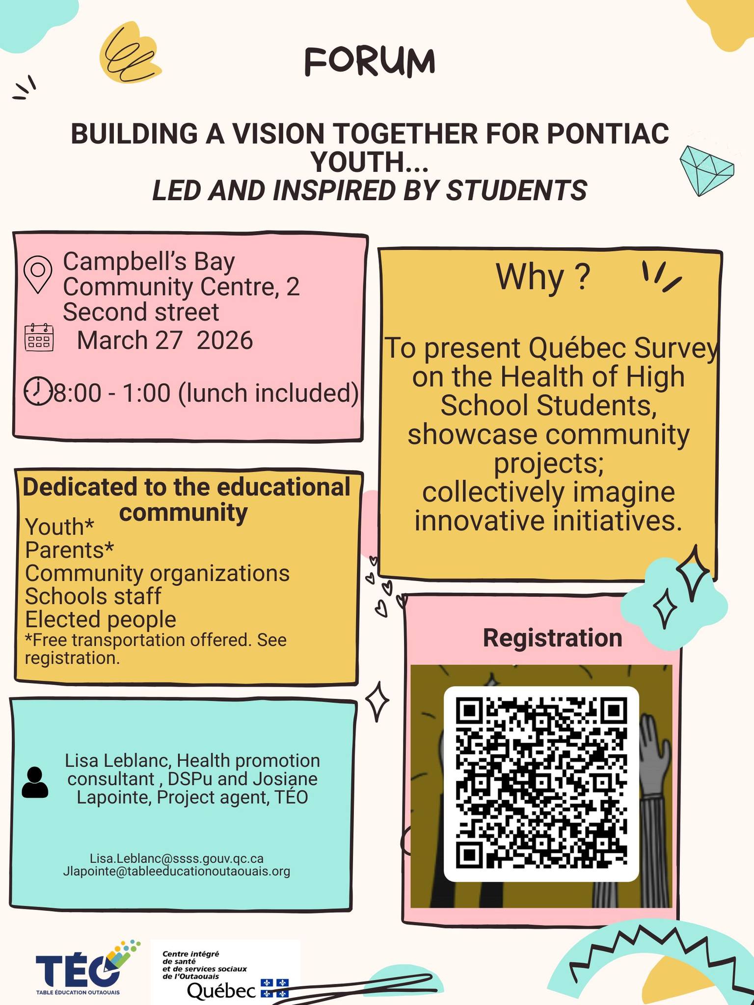 Together for Pontiac Youth Forum - Campbell's Bay